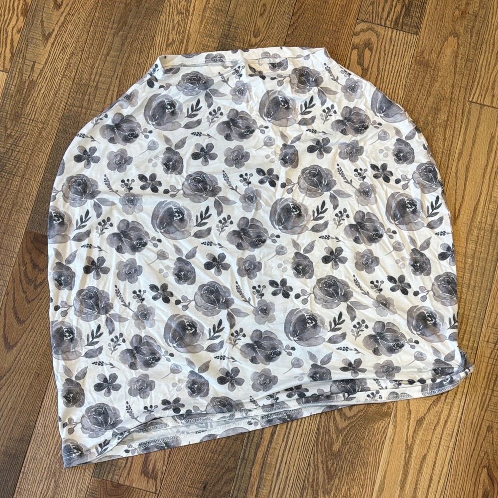Floral Gray Infant Multi-Use Cover